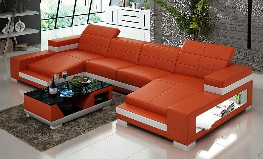 Kevlar- U2 - Leather Sofa Lounge Set